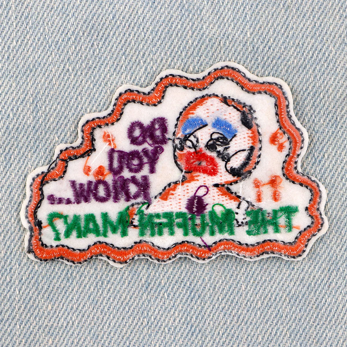 Gelbe Lebkuchen mann gestickte Patches für Rucksack Kleidung DIY Abzeichen Patches Cartoon Patches auf Kleidung Aufkleber Applikationen