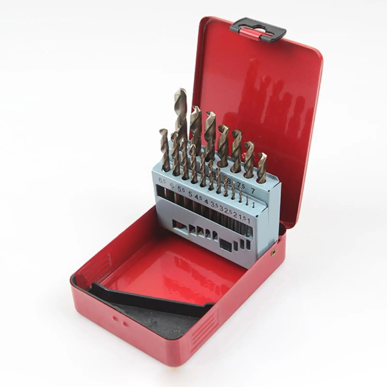 Twist Drill Bit Case Drill Bit Dispenser Organizer, Metal, Accessory Professional, Empty Drill Bit Index Box Storage Case