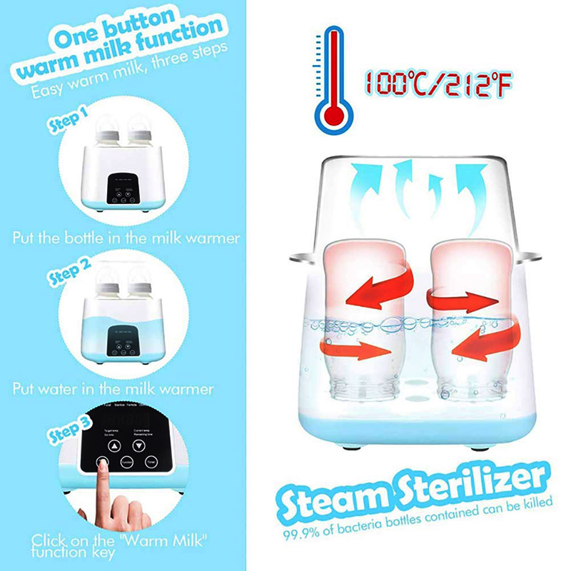 Bình Sữa Máy Tiệt Trùng 6 Trong 1 Đa Chức Năng Tự Động Thông Minh Bình Giữ Nhiệt Bình Sữa Em Bé Khử Trùng Bình Sữa Ấm