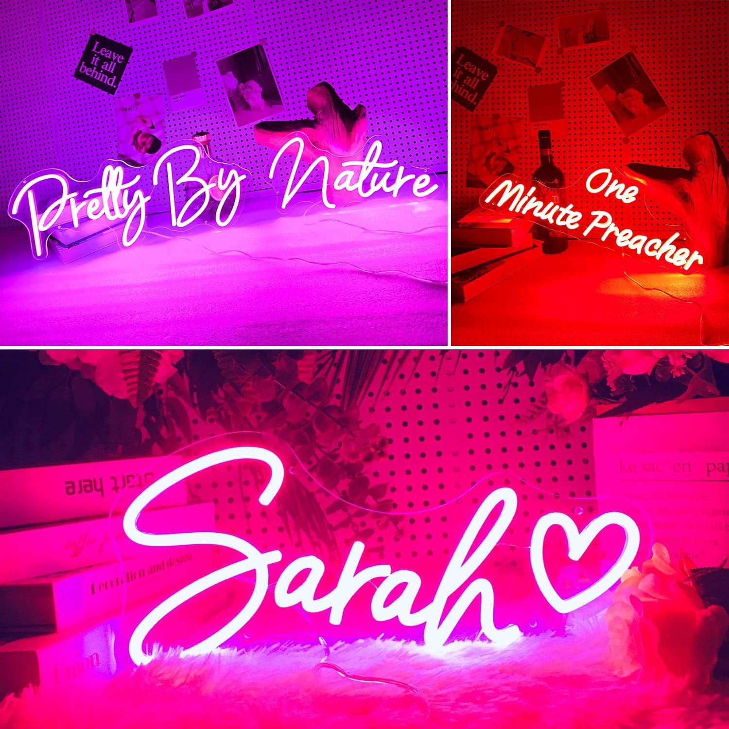 Custom Neon Sign for Wall Decor LED Neon Light for Bedroom Aesthetics Preppy gril Room Decor Personalized Neon Name for Wedding
