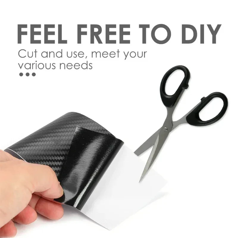 슈퍼 글로스 블랙 탄소 섬유 테이프 스티커, 자동차 스티커 테이프, 방수 필름 접착 실란트, DIY 데칼, 자동차 오토바이 액세서리