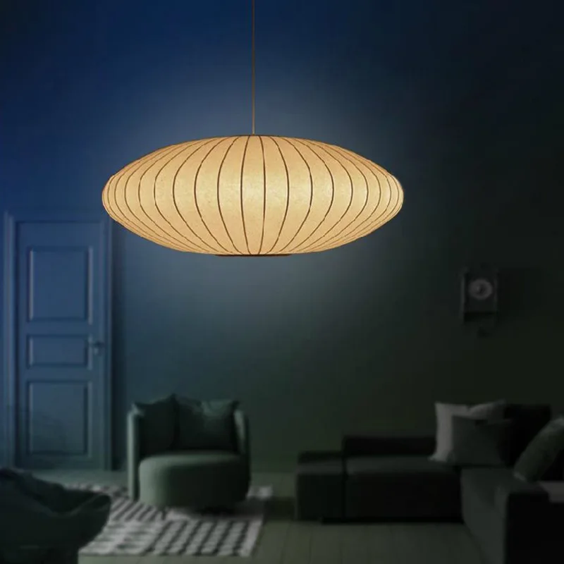 Balcone da pranzo camera da letto con lampadario in seta imitazione design nordico personalizzabile