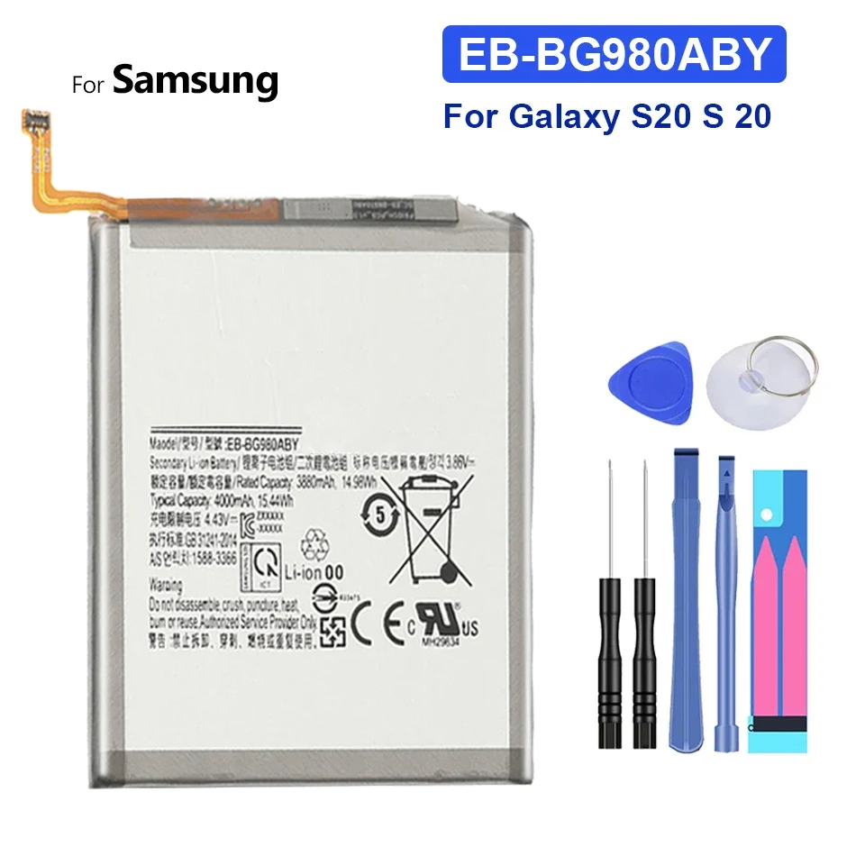 サムスンギャラクシーs20s20プラス用バッテリー,ウルトラバッテリー,EB-BG980ABY, EB-BG985ABY, EB-BG988ABY