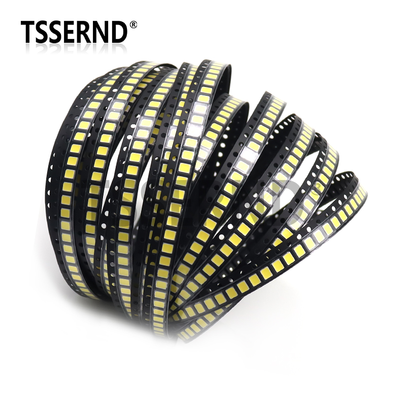 100pcs High Brightness SMD LED 2835 1W 0.5W 0.2W White 3V 6V 9V 18V 36V 150MA/100MA/30MA/60MA/80MA 6000-6500K