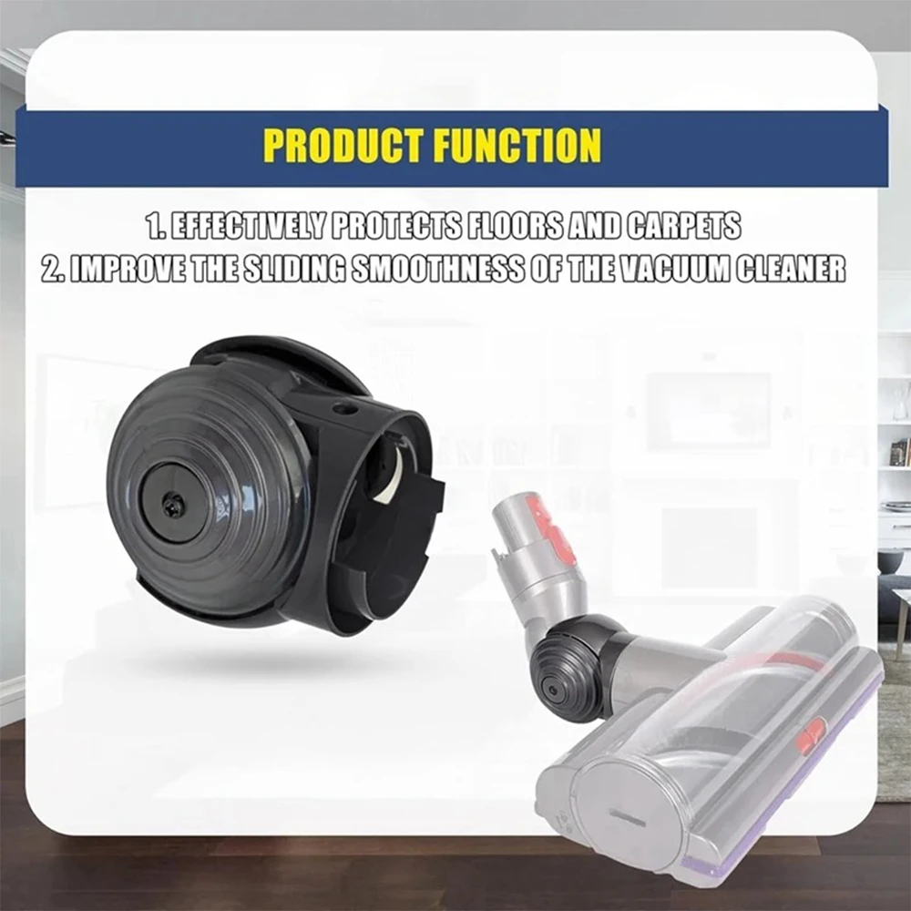 다이슨 V10 V11 V15 G5 진공 청소기, 100W 고토크 브러시 헤드 V-볼 휠 및 커넥터 교체 부품