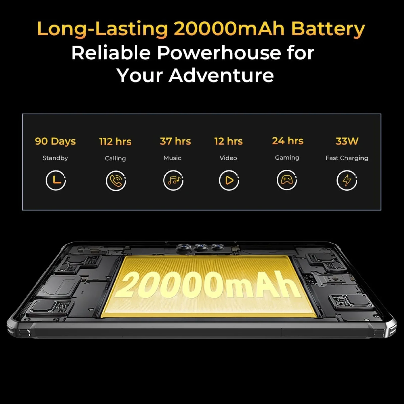 Oukitel rt8 robustes tablet 11 "fhd display 6gb 256gb mtk helio g99 tablet 48mp kamera tablets pc 20000mah 33w android 13 nfc pad