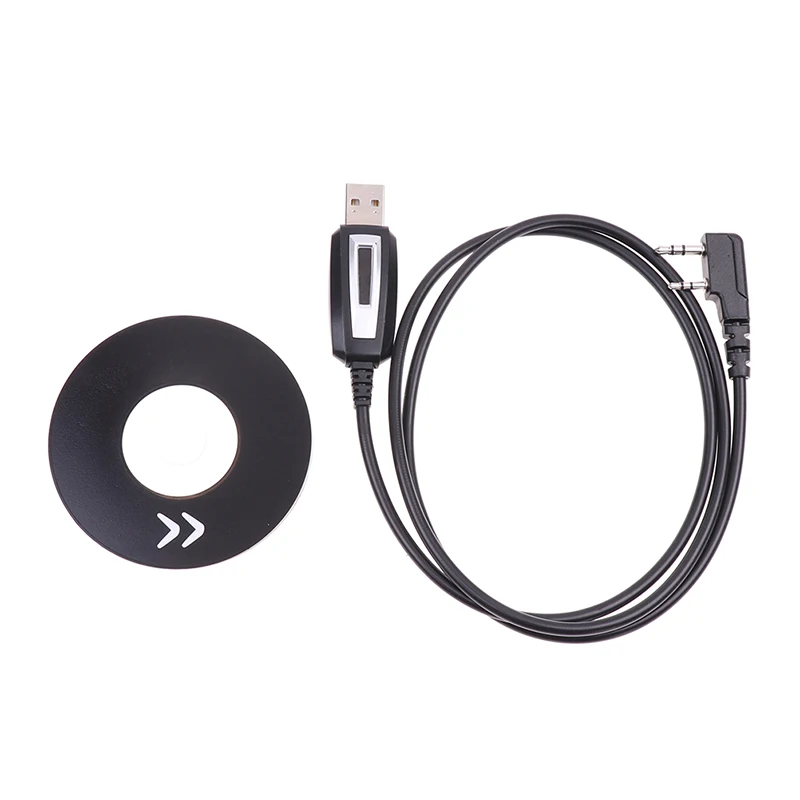 Cable de programación USB de alta calidad con CD de controlador para UV-5R, Radio bidireccional, Walkie Talkie, UV5R, 888S