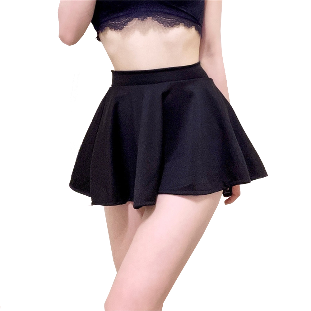 Vrouwen Basic Rok Sexy Mini Geplooide Rok Rood Zwart Hoge Taille Korte Rok Zonder Voering