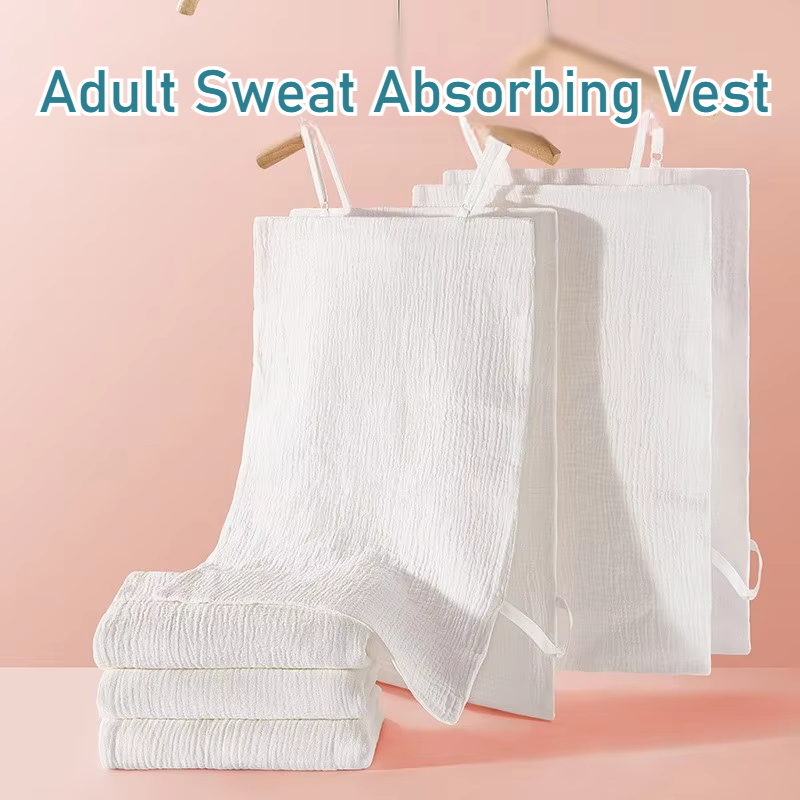 Adulto suor toalha idosos colete roupa interior homens absorver sucção de suor mulheres grávidas paciente roupas confinamento antitranspirante