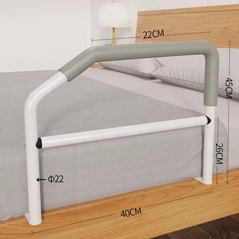 Rieles de cama simples para personas mayores, dispositivo auxiliar, barandilla de cama de forma segura, marco de refuerzo para levantar cama