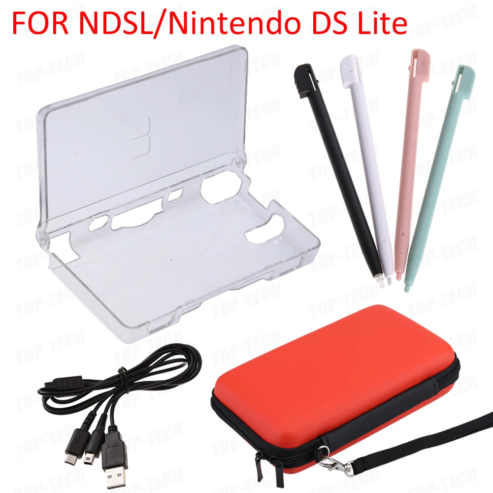 Funda de PC transparente dura para Nintendo DS Lite, carcasa antiarañazos, accesorios para consola