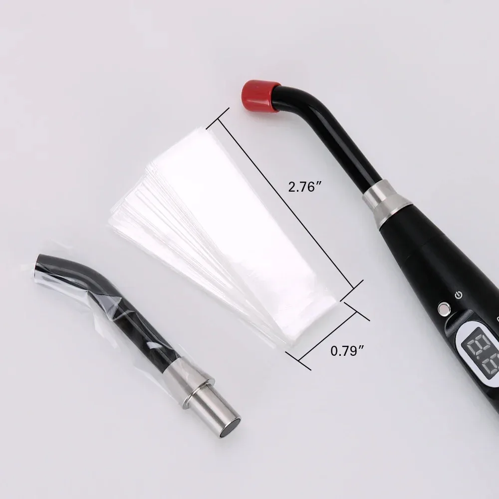 ปลอกชิ้น/กล่องหลอดไฟสำหรับเครื่องมือทันตกรรมแบบใช้แล้วทิ้งขนาด18*67มม./2.76*0.79นิ้ว