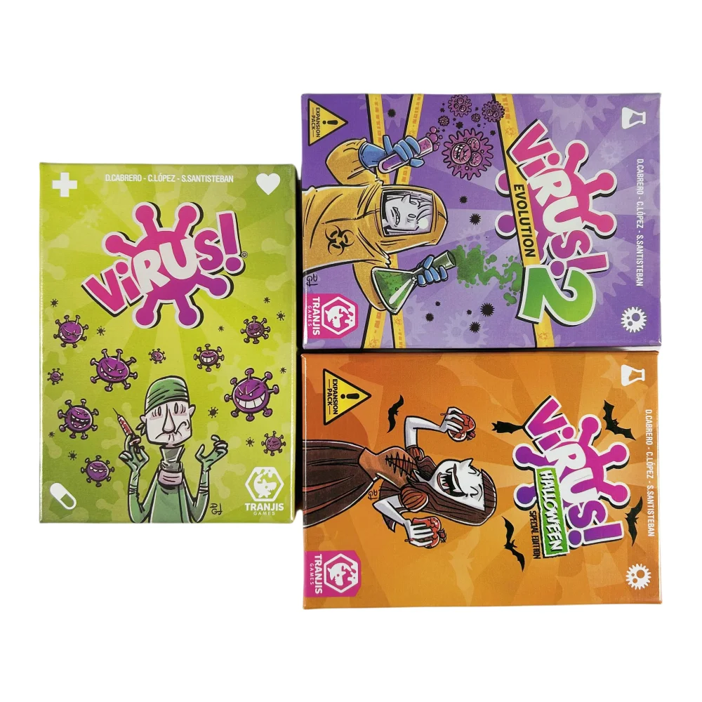 Virus 1 2 3 Brettspiel Das ansteckbare lustige Kartenspiel Spanisches Partyspiel für unterhaltsames Familienspiel Outdoor-Freizeit-Partyzubehör