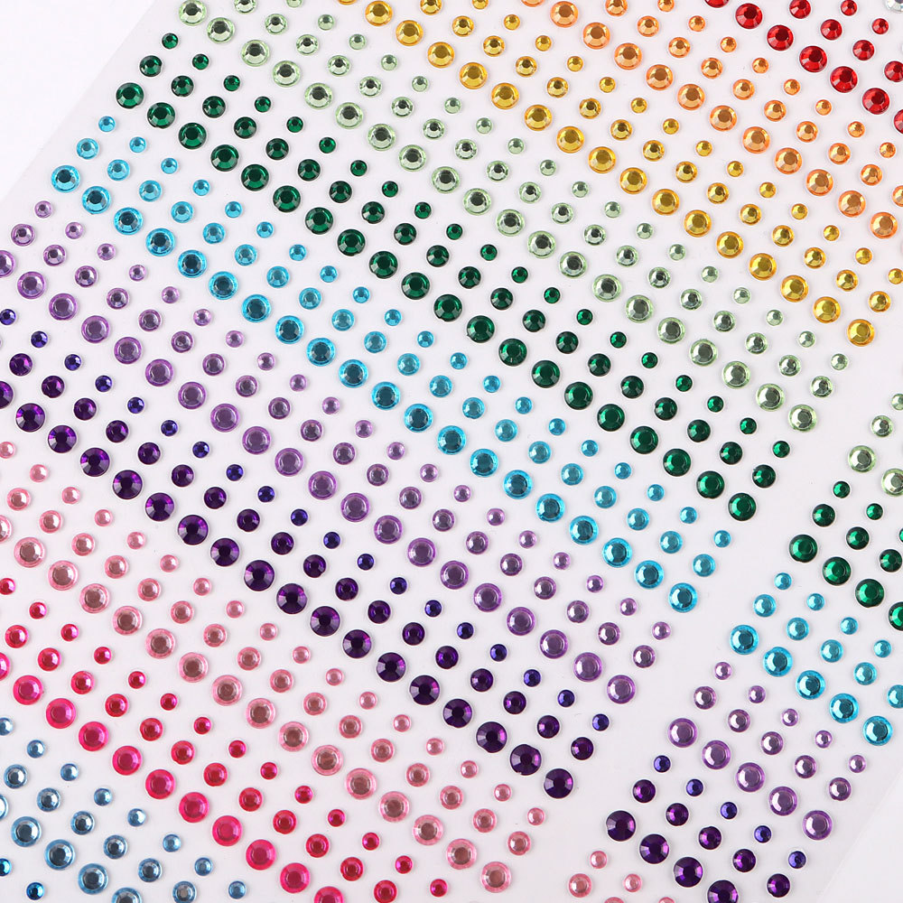 คริสตัล Rhinestone สติกเกอร์ DIY ประดับเครื่องประดับอัญมณีเพชรสําหรับเล็บหน้าหัตถกรรมการ์ดตกแต่ง