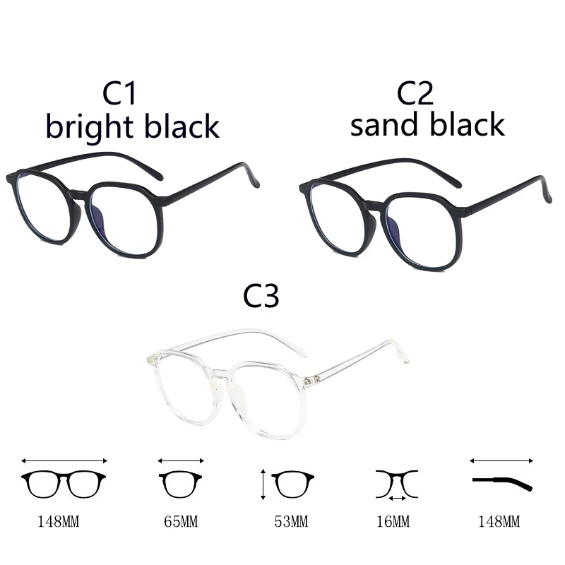Lunettes Anti-lumière bleue à grande monture carrée, mode rétro pour hommes et femmes, Protection des yeux pour jeux sur ordinateur, lunettes classiques en verre uni