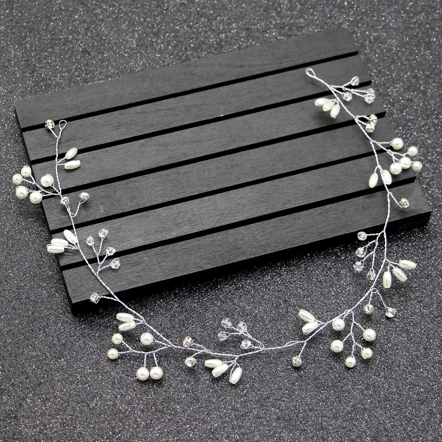 Fashion Bride Wedding Head Jewelry Crystal Pearl Hair Belt Bridal Hair Accessories Wedding Headdresses For Girlfriend