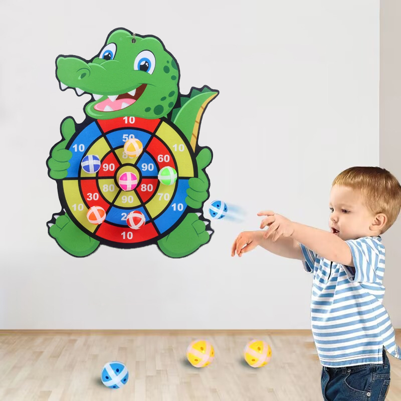 Juguetes educativos para niños pequeños juegos de mesa de dardos para niños juegos de fiesta al aire libre en interiores juegos deportivos tablero de dardos con bolas adhesivas