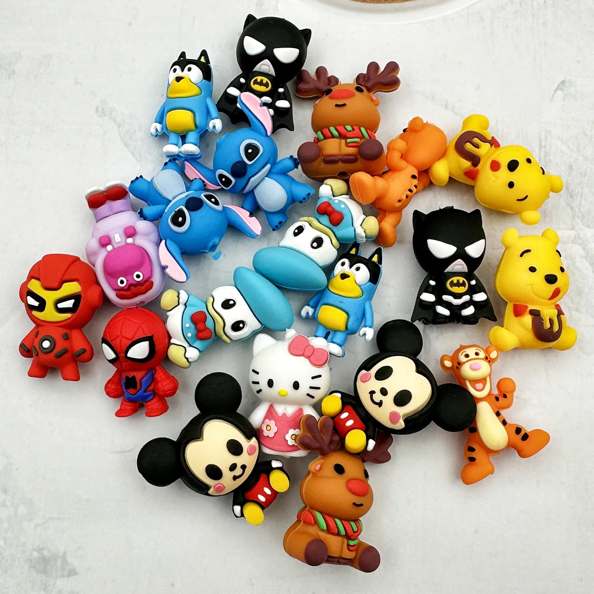 10PCS 3D ลูกปัดซิลิโคน DIY Originality 3D ลูกปัดซิลิโคนลูกปัดทําด้วยมือ DIY ปากกาจุกนม CHAIN เครื่องประดับขายส่งอุปกรณ์เสริม