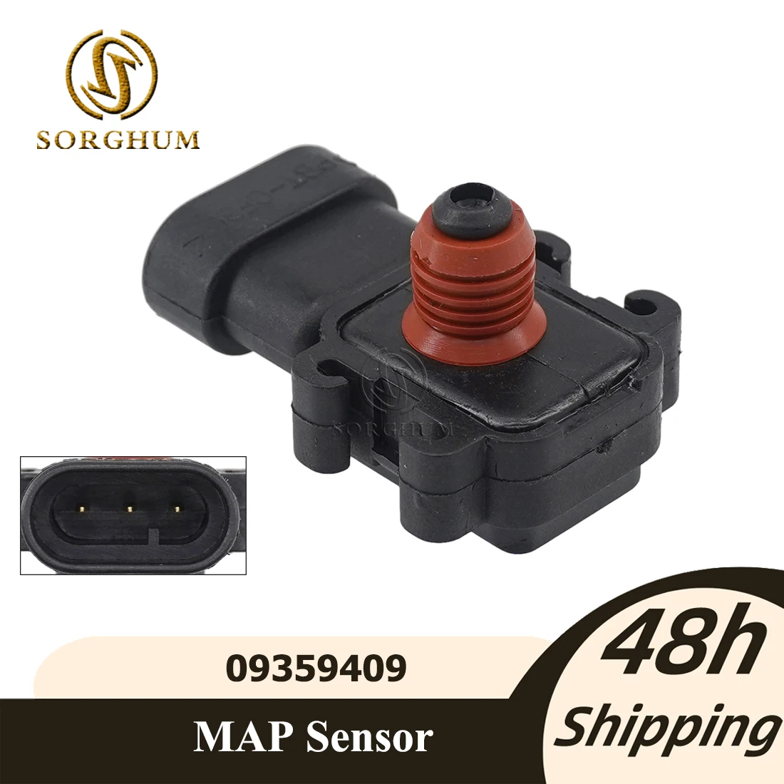 SORGHUM 09359409   Für ISUZU OLDSMOBILE PONTIAC HUMMER SAAB G M BUICK CADILLAC CHEVROLET GMC Verteiler Absolutdruck MAP Sensor
