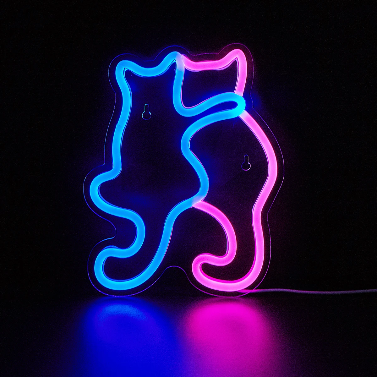 Chi-Buy ปากการูปหัวใจไฟ LED สำหรับแมว, ปากการูปหัวใจไฟสำหรับยามค่ำคืนแบบ USB สัญญาณไฟตกแต่งห้องนั่งเล่นสำหรับศิลปะบนผนังและห้องเล่นเกมห้องนอน
