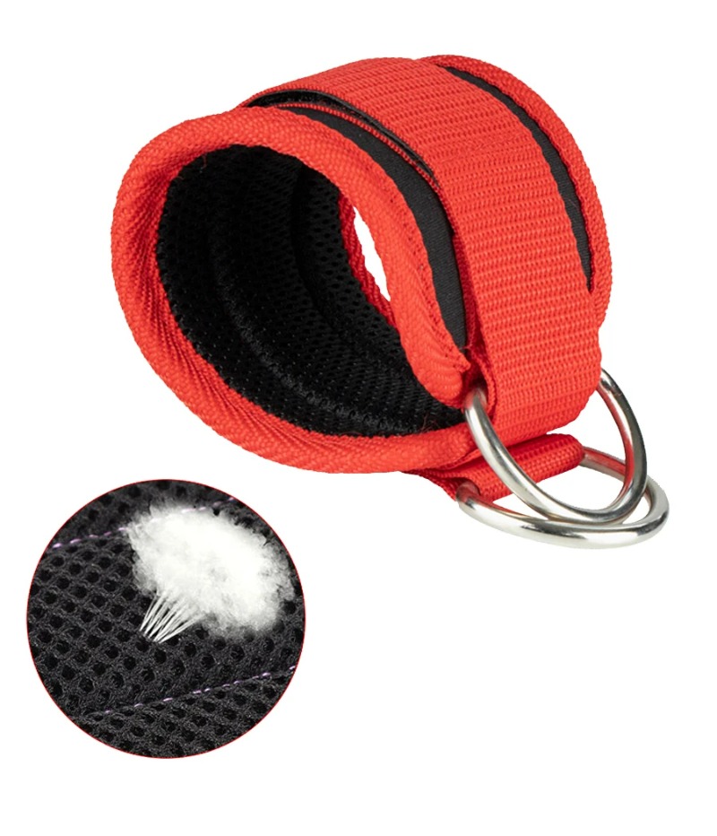 Correas de tobillo para Fitness, puños de soporte ajustables con anillo en D, ejercicios de piernas para gimnasio, entrenamiento, protección deportiva, abductores de seguridad