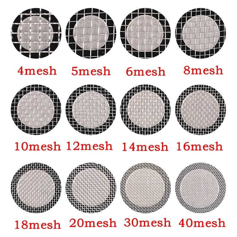 1 Chiếc 4-500mesh Chân Kính Lưới Thép Không Gỉ Sửa Lưới Lọc Lưới Chân Kính Thép Dệt Dây Lưới Lọc Inox