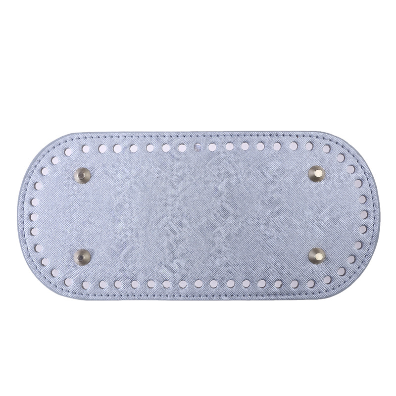 22x10cm Długie dno do torby z dzianiny PU skórzana podstawa torby Ręcznie robione dno z otworami Diy Szydełkowe dno torby Akcesoria