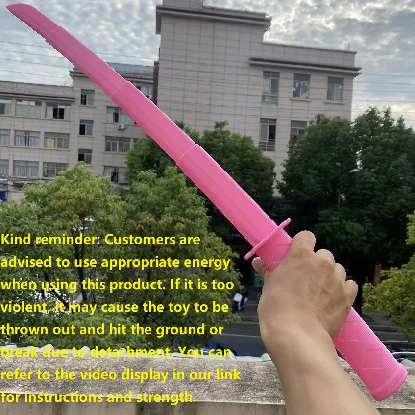 3D Kinder Schwerkraftmesser Katana Dehnbar Cos Dekompression Kreatives einziehbares Spielzeug 3D-Druck Schwerkraftschwert Geschenke für Freunde