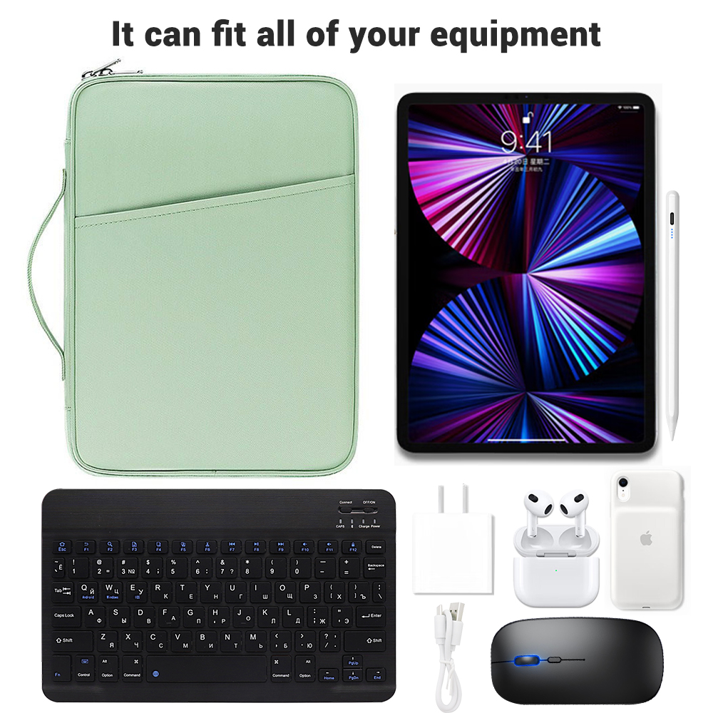 EMTRA Tablet-Handtasche für iPad Mini 6, Air 4 5 Pro 11 12,9, 7./8./9. Abdeckung für XiaoMi Pad 5 10 Kindle Hülle, stoßfeste Tasche