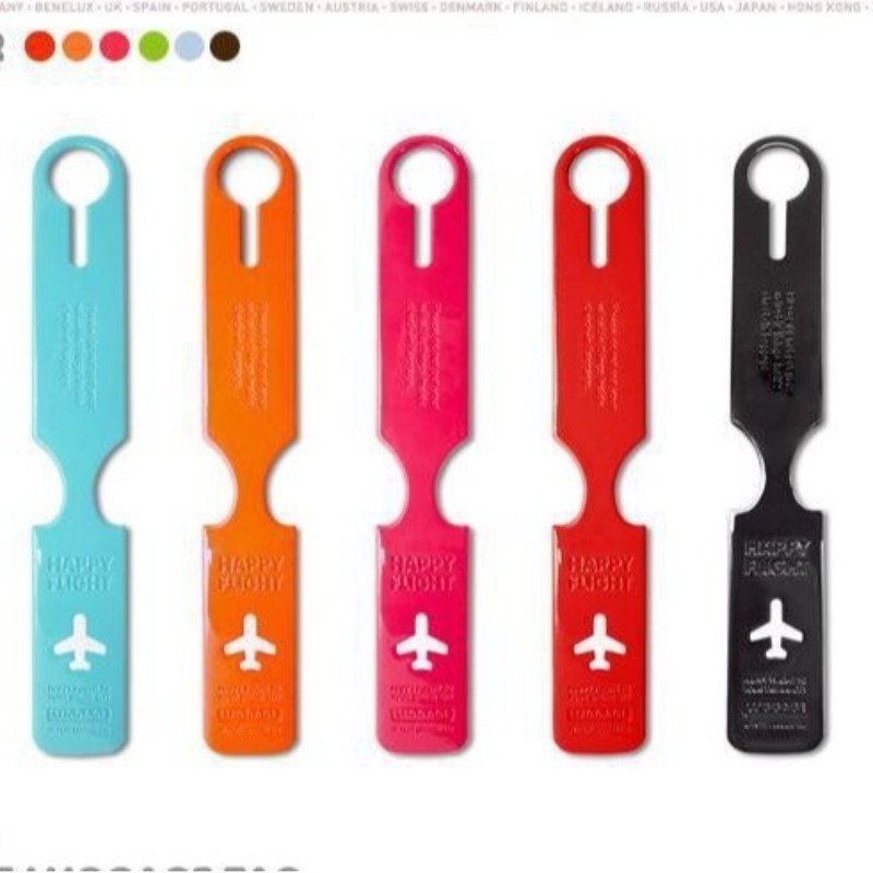 Capa de etiqueta de bagagem, mala de couro PU, clipe de endereço de identificação, etiqueta de embarque de bagagem, etiqueta portátil