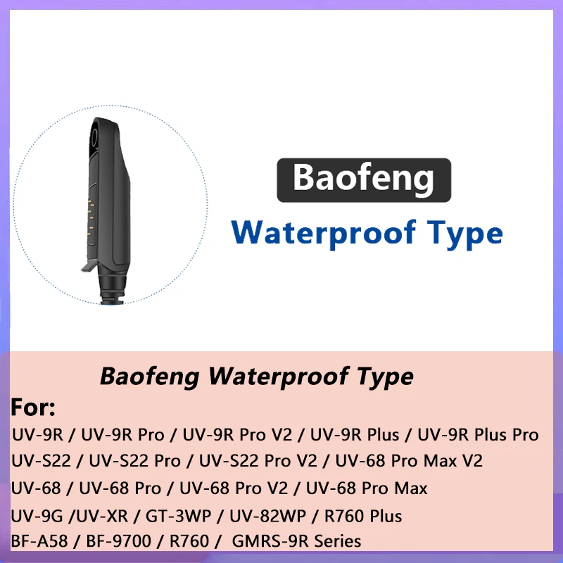 Boafeng UV-9R PRO V2 Kabel USB do programowania UV68 Pro Max V2 Kabel do programowania UV-S22 Pro V2 UV-98 UV-9G UV-9RPLUS Walkie Talkie