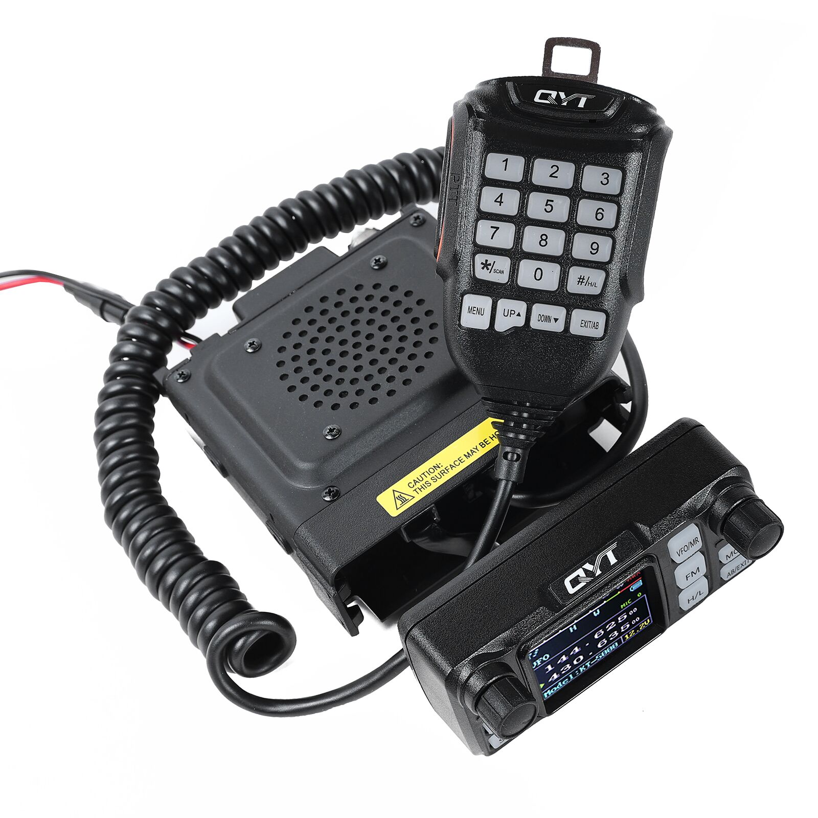 QYT KT-5000 25W Mini-Mobilfunkgerät für Autos, VHF, UHF, Dualband, abnehmbare Frontplatte, 200 Kanäle, FM-Transceiver mit großer Reichweite