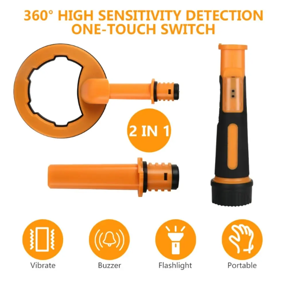 NEU Pulse Dive Unterwasserdetektor Metallsuchdetektor 2 in 1 Schatzsuchmaschine 30 m runde Sonde Pinpointer