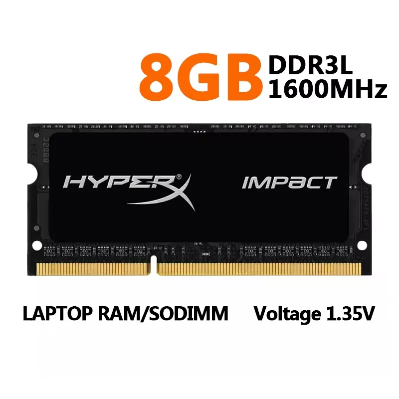 1/2 Uds HyperX Memoria Ram DDR3 DDR3L 4GB 8GB 1600 1333 1866MHz Sodimm PC3-10600 12800 14900 portátil 1,35/1,5 V 204Pin Notebook RAM