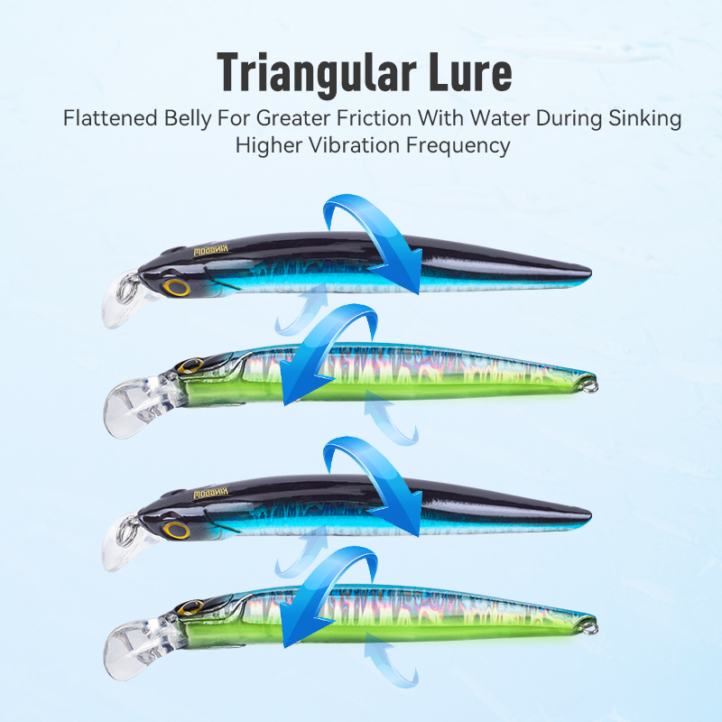 Reino afundando minnow iscas de pesca de água salgada crankbait iscas duras boa ação wobblers artificial truta isca para robalo