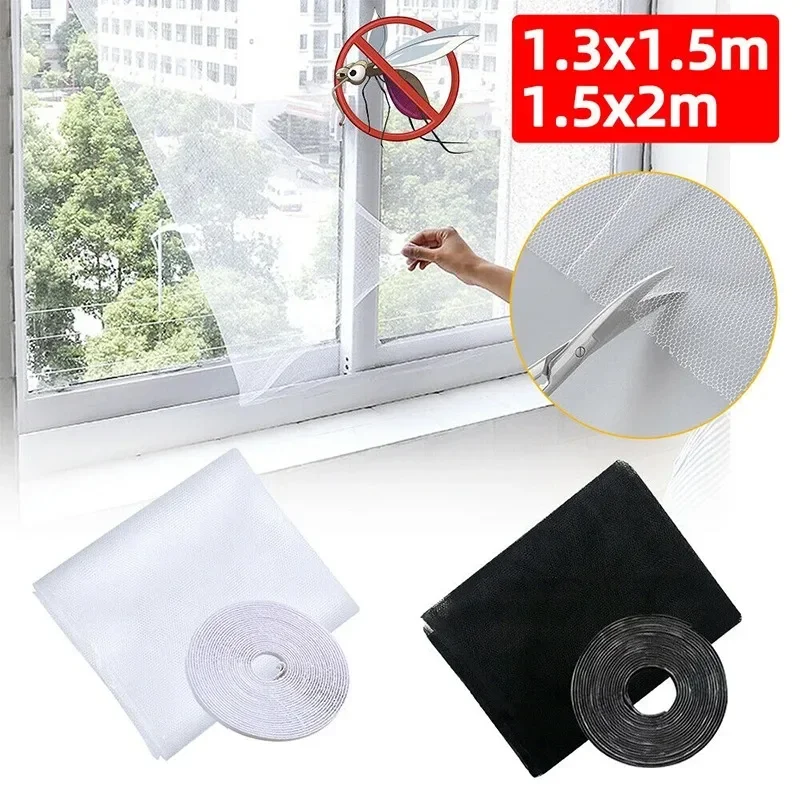 DIY mosquitera autoadhesiva interior antiinsectos mosquitera cortinas ventana red protecciones malla textil para el hogar cama jardín