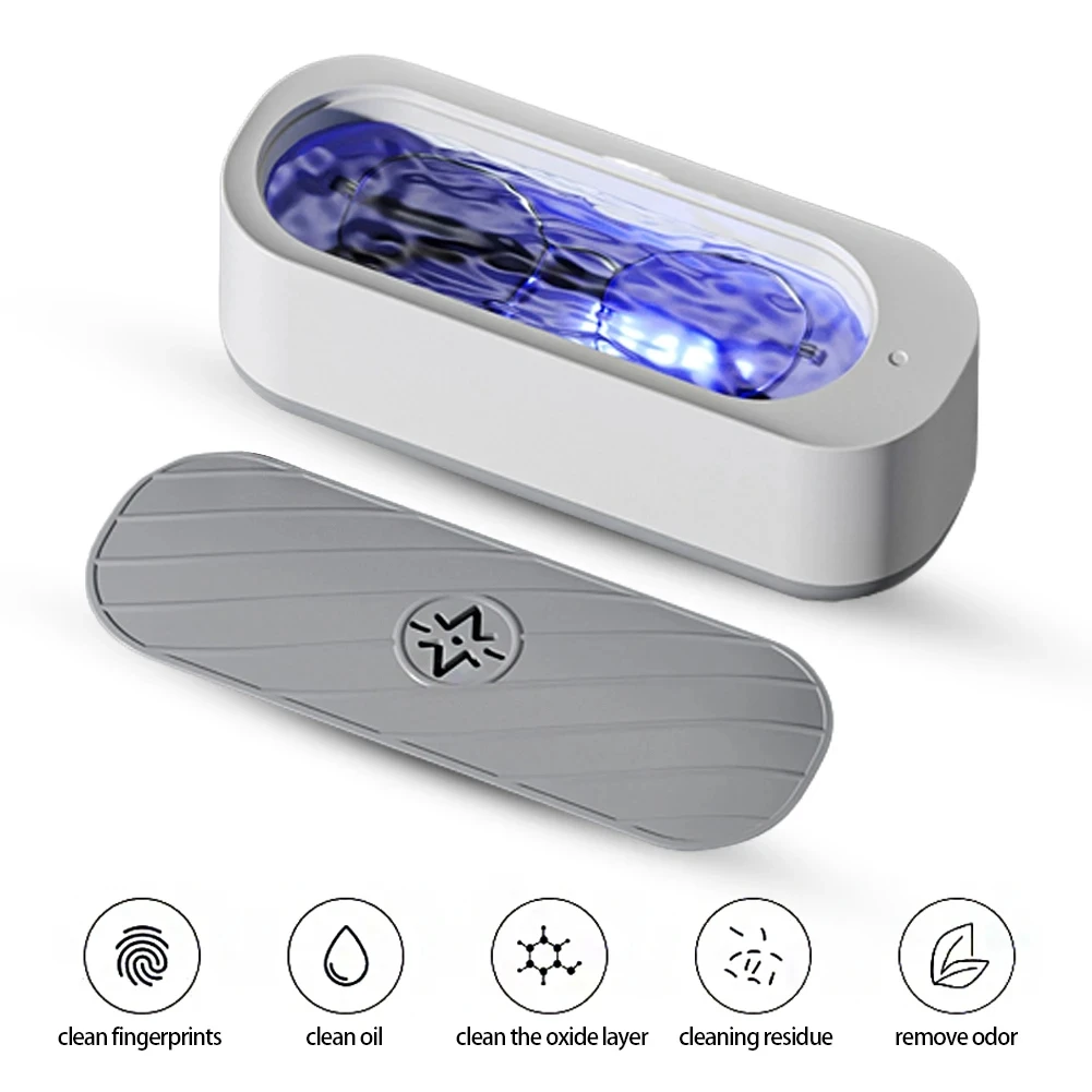 Ultrasonic Cleaning Machine USB Rechargeable High Frequency Vibration Wash Cleaner Washing Jewelry Glasses Watch Ring Cleaner