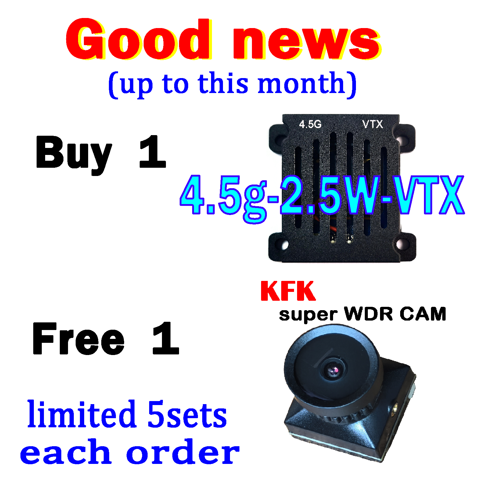 KFK 2025nieuwe 4,5G vtx 2,5W draadloze zender