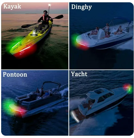 2 Stücke 30 cm 12 V LED-Streifen Licht Wasserdicht ROT & GRÜN für Bogen Boot Marine Navigation Kajak Kanu Deck Courtesy Bogen Anhänger Ponton