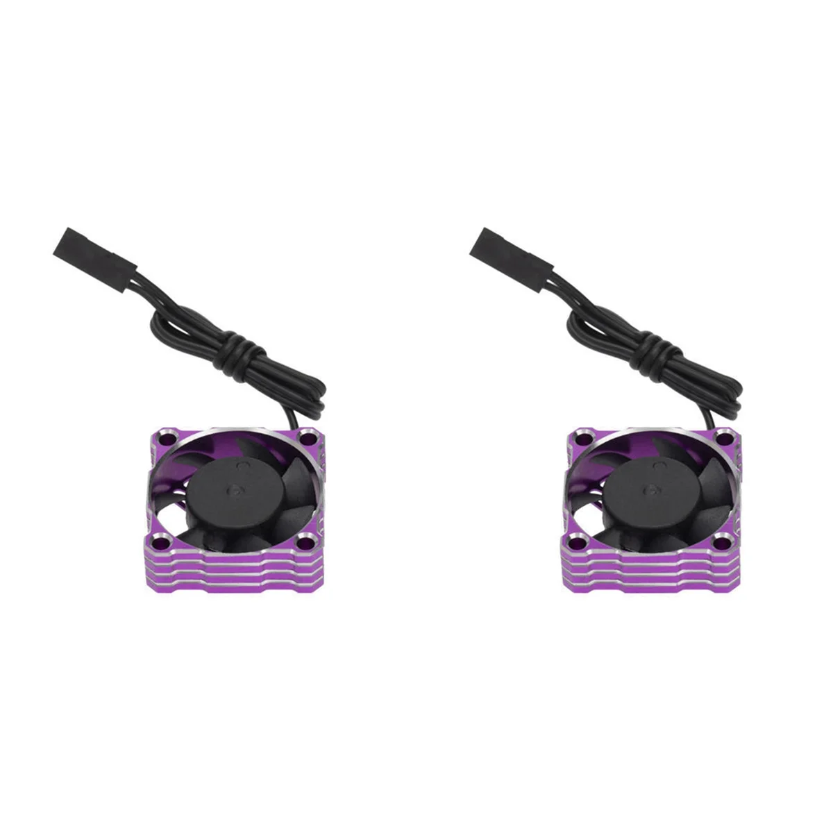 BAAU 2pcs 30mm x 30mm 25000RPM Ventilador de resfriamento de metal de alta velocidade para carro RC 1/8 1/10 1/12 ARRMA Redcat,