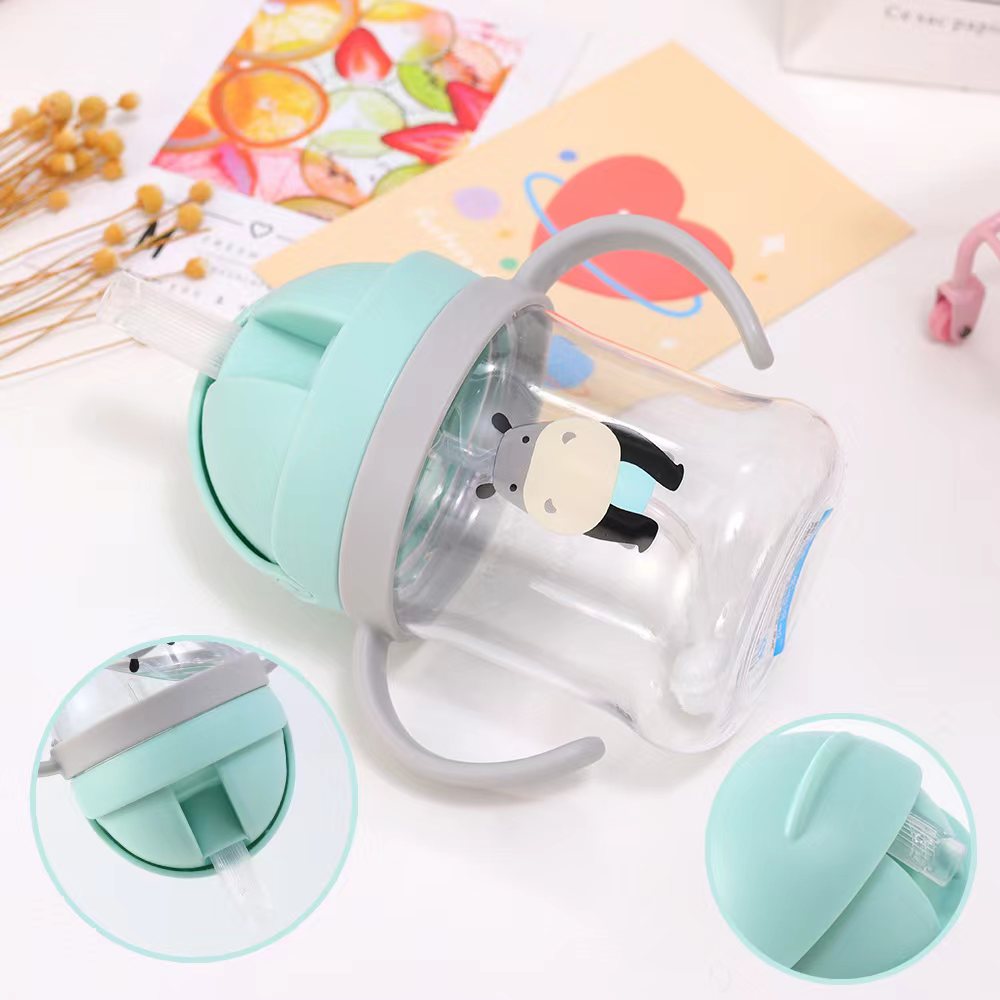 Kinderen Schattige Stro Cup Kleuterschool Water Cup Met Zuigbal