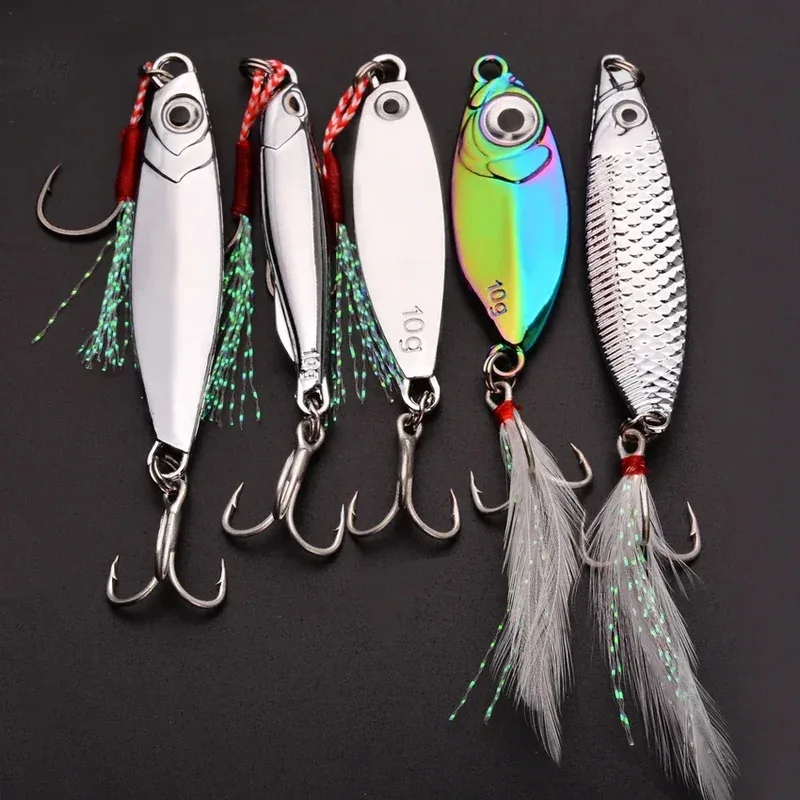 3g/10g/15g Set di esche da pesca in metallo Vib Affondamento in metallo duro VIB Esche da pesca in mare Esche artificiali da pesca