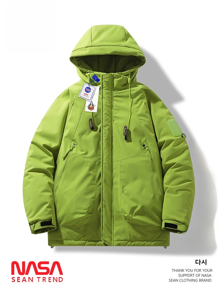 Graphene Thermal down Jacket Men's Winter Thickened Hooded Cotton Clothes Functional Fleece Outerwear Youth Trendy Sle