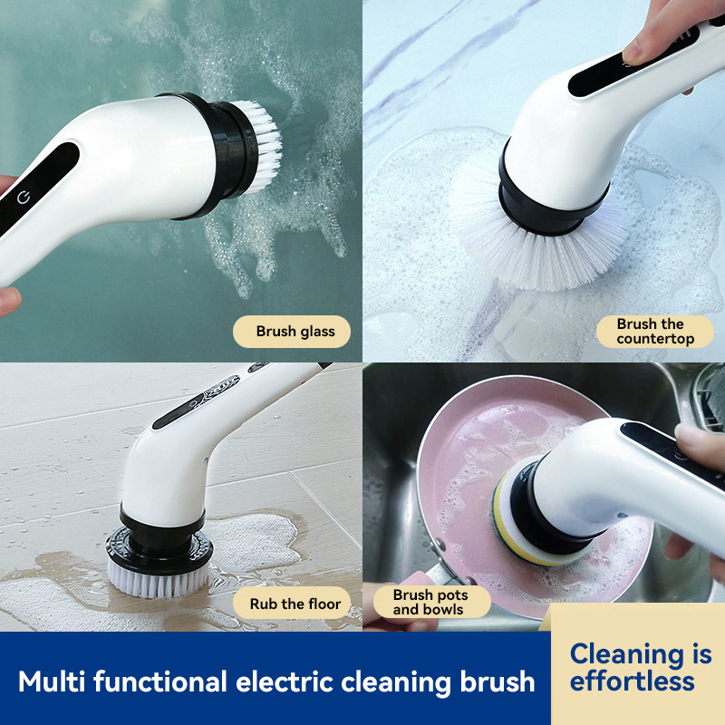 Wireless Electric Cleaning Brush Bathroom Window Kitchen Automotive Multifunctional Household Rotating Cleaning Machine