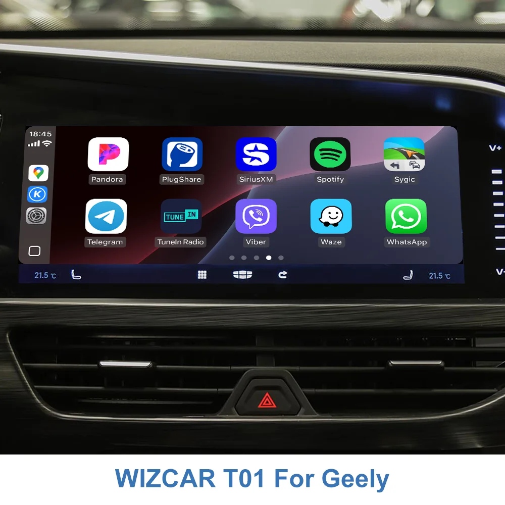 Geely Tugella Emgrand Monjaro Atlas Pro Azkarra WIZCAR T01 Google Waze Map Spotify Music Original Solution For Geely 2022-2024