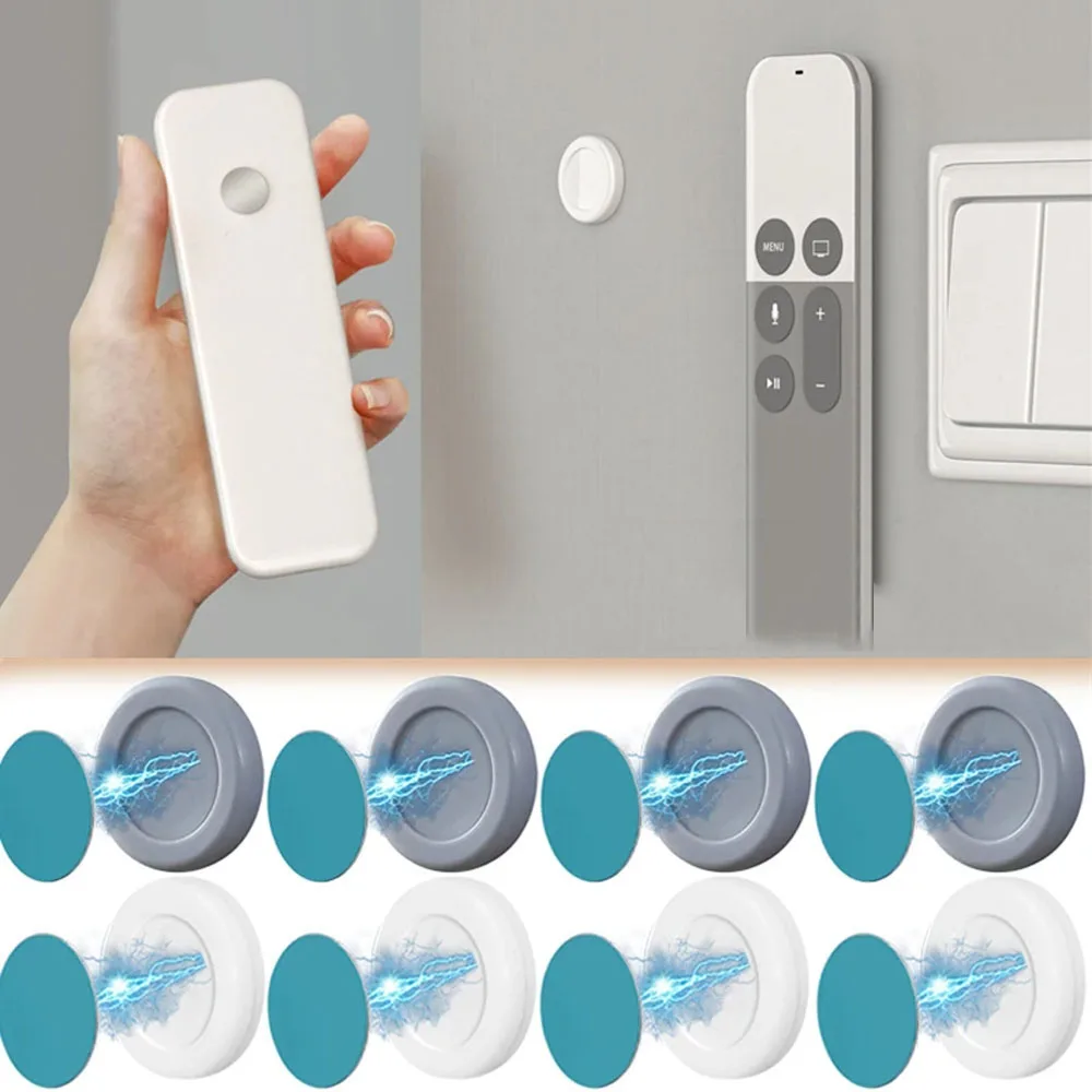 Gancho de almacenamiento para el hogar, gancho magnético 6P montado en la pared, fuerte control remoto magnético, soporte invisible, llave, pegatina para refrigerador s