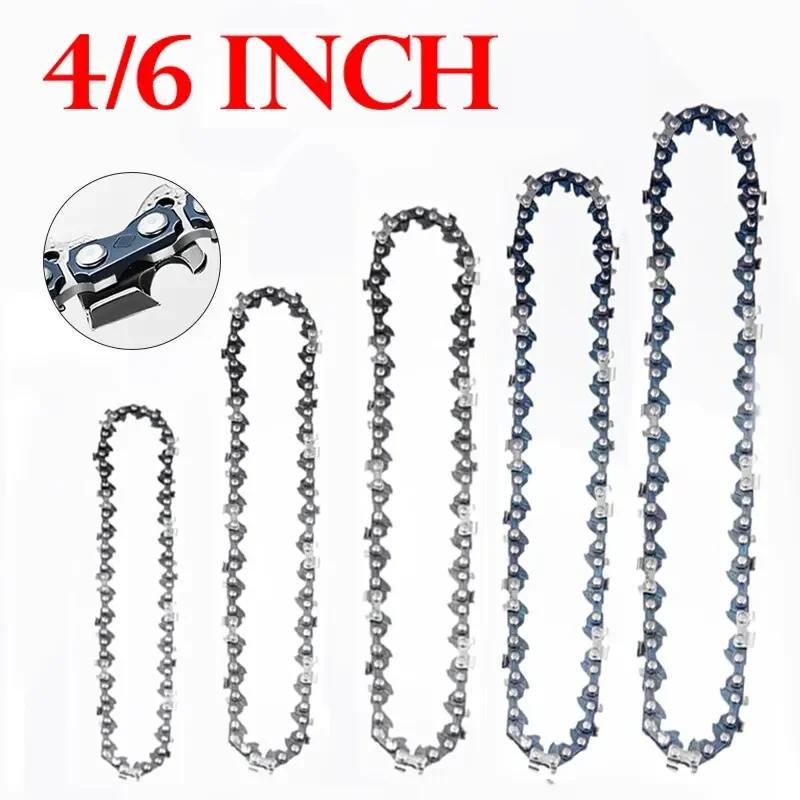 4Inch/6Inch Mini Steel Chain Saw Chains Electric Chainsaws Accessory Chains Replacement Mini Electric Chainsaw Chains