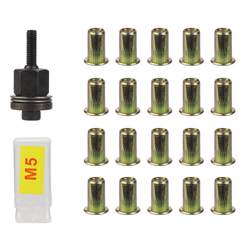 21Pcs Rivet Nut Tools Hand Rivet Nut Simple Installation Manual Riveter For Rivnuts Tools For Nuts-A22G