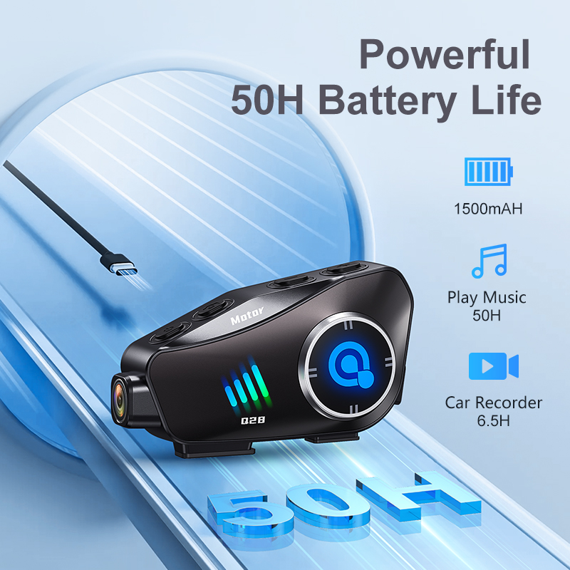Q28 capacete da motocicleta fone de ouvido bluetooth 1080p hd câmera sem fio lente super grande angular ip66 à prova dip66 água wi fi gravador de vídeo