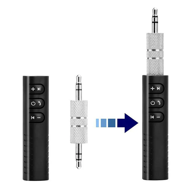 Không Dây Bluetooth 5.0 Bộ Thu Tín Hiệu Jack Cắm 3.5Mm Cho Xe Hơi Âm Nhạc Âm Thanh Aux A2dp Tai Nghe Reciever Tay Nghe